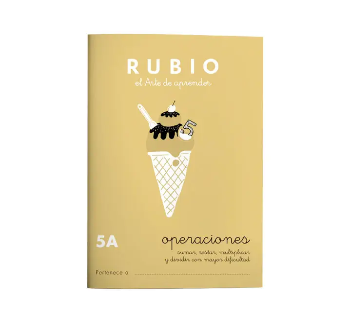 CUADERNO RUBIO A5 OPERAC.y PROBLEMAS  5A - Pack de 10 unidades