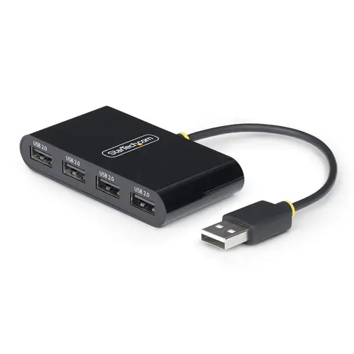 Hub USB 2.0 de 4 Puertos - Ladrón USB Alimentado por el Bus - 480Mbps - Hub Portátil Externo USB - Multiplicador USB - Protección de Sobrecorriente - Imagen 1