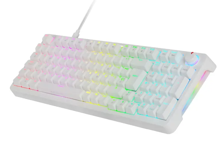 MKPROWYES teclado Juego USB QWERTY Español Blanco