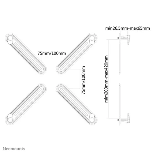 FPMA-VESANON Adaptador VESA 10-27" - Imagen 4