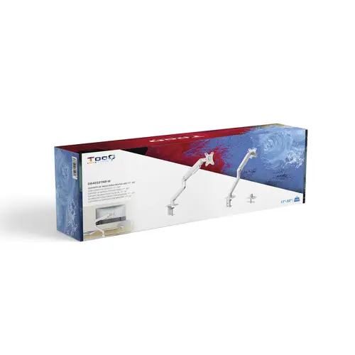 DB4032TNR-W soporte para monitor 81,3 cm (32") Abrazadera/Atornillado Blanco - Imagen 10