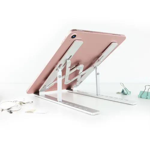 TQLRS0033-AL soporte para ordenador portátil Soporte para ordenador portátil y tableta Plata 38,1 cm (15") - Imagen 8