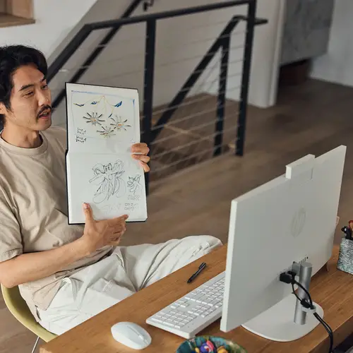 24-cr0110ns AMD Ryzen 5 7520U 60,5 cm (23.8") 1920 x 1080 Pixeles PC todo en uno 16 GB LPDDR5-SDRAM 1 TB SSD FreeDOS Wi-Fi 6 (802.11ax) Blanco - Imagen 18