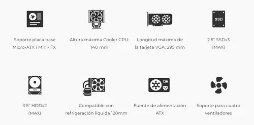 CAJA MATX M680 USB-C 3.2 GEN1 FTE.BASIC500 500W - Imagen 4