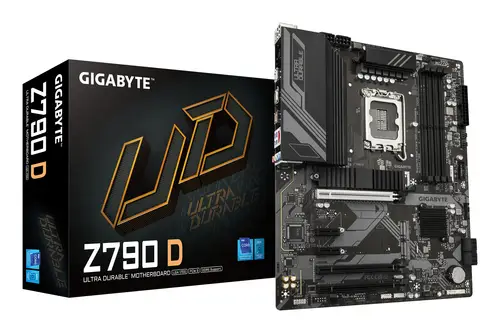 Z790 D Placa base - Soporta CPUs Intel Core de 14ª generación, VRM digital de 12+1+1 fases, hasta 7600MHz DDR5 (OC), 3xPCIe 4.0 M.2, LAN de 2.5GbE, USB 3.2 Gen 2 - Imagen 1