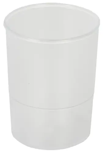 PORTA LAPICES PLASTICO REDONDO CRISTAL
