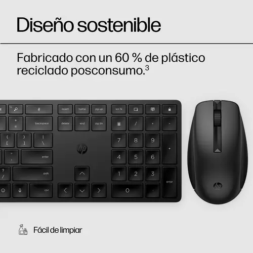 Combo de teclado y ratón inalámbricos 650, negro - Imagen 6