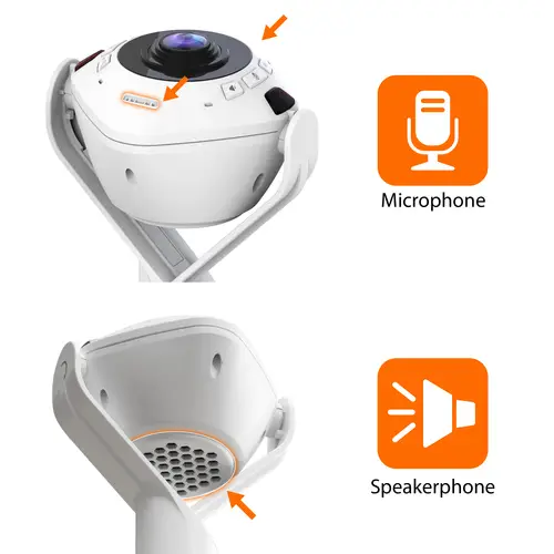 JVU368-N Cámara web con altavoz alimentado por IA de 360° - Imagen 6