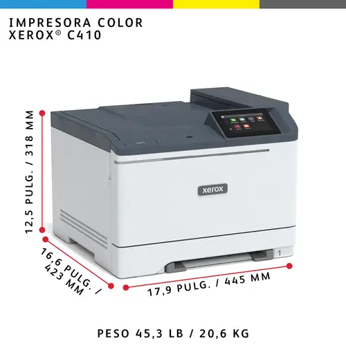 C410 A4 40 ppm Impresora a doble cara PS3 PCL5e/6 2 bandejas 251 hojas - Imagen 7