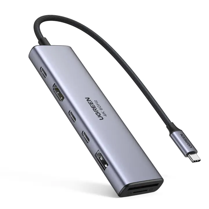 REVODOK 7-IN-1 4K@60HZ HDMI DOCK Acoplamiento Base Gris