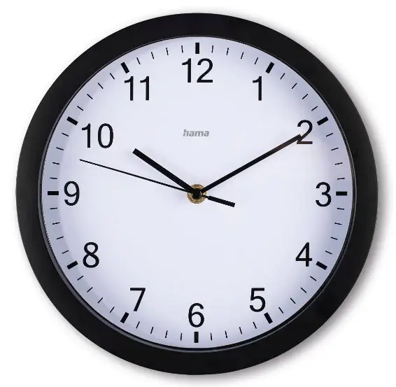 Elba Reloj de cuarzo Alrededor Negro, Blanco