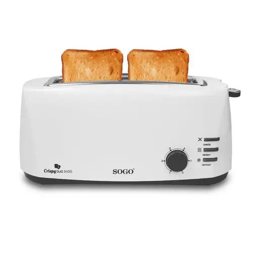 TOS-SS-5485 tostadora 6 2 rebanada(s) 1400 W Blanco - Imagen 2