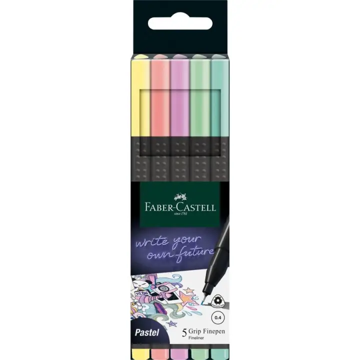 151602 rotulador de punta fina Fino Verde, Verde claro, Rosa, Púrpura, Amarillo 5 pieza(s)