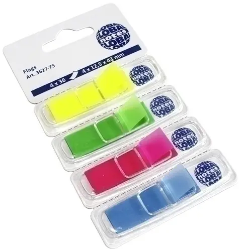 BANDERITAS ADHESIVAS 1/2  PACK 4
