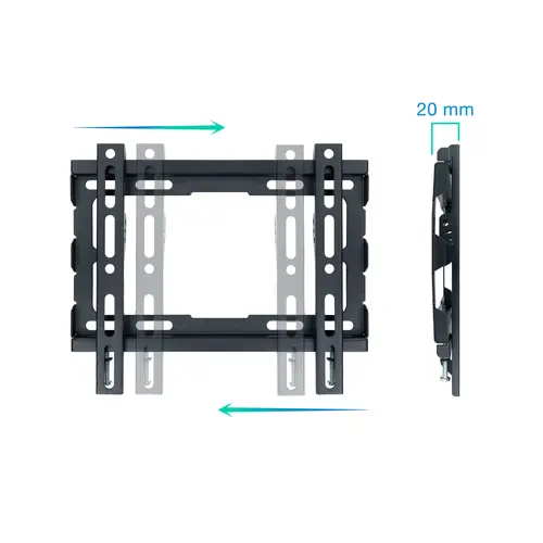 LP1043F-B soporte para TV 109,2 cm (43") Negro - Imagen 2