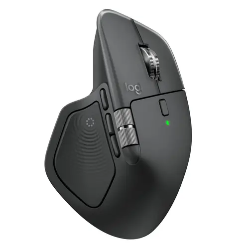 MX Master 4, ratón inalámbrico ergonómico con respuesta háptica avanzada, desplazamiento ultrarrápido, carga USB-C, Bluetooth, Windows, macOS grafito - Imagen 1