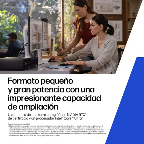 Z2 SFF G1i Workstation Desktop PC Wolf Pro Security Edition Intel Core Ultra 7 265 48 GB DDR5-SDRAM NVIDIA RTX A400 Windows 11 Pro Puesto de trabajo AI Workstation, AI PC - Imagen 5