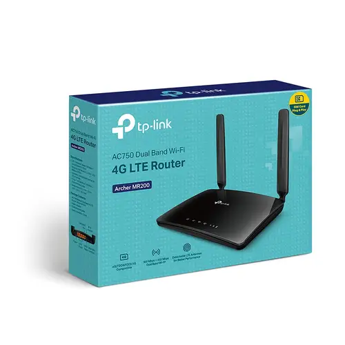 Archer MR200 router inalámbrico Ethernet rápido Doble banda (2,4 GHz / 5 GHz) 4G Negro - Imagen 5