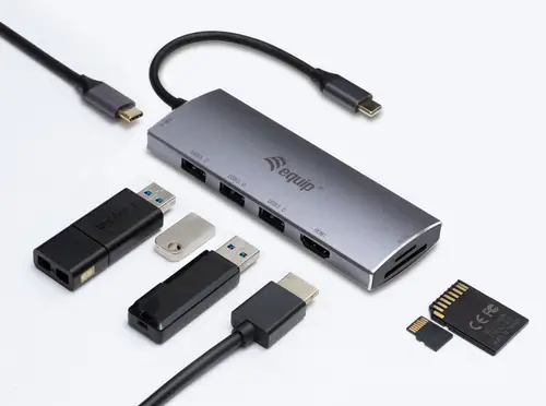 Adaptador multifunción USB-C 7 en 1, HDMI, USB 3.0, TF/MICRO SD, 60W USB PD - Imagen 3