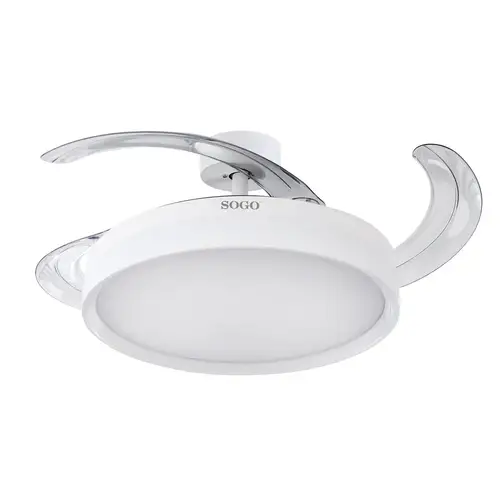 Ventilador de Techo Con Aspas Retractiles 30W Blanco - Imagen 3