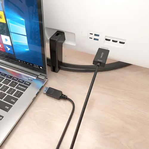 Cable conversor DisplayPort a HDMI 4K@60Hz, DP/M-HDMI/M, Negro, 1.0m - Imagen 4