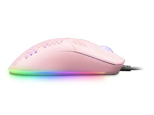 MMAX, Ratón Ultraligero 69g, Óptico 12400DPI, Chroma RGB, Soft, Rosa - Imagen 5