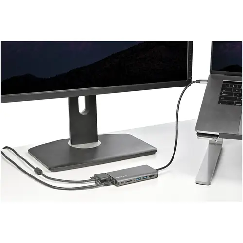 Adaptador Multipuertos USB-C - Mini Docking Station para Viajes con HDMI de 4K o VGA de 1080p - con Hub Ladrón USB 3.0 - PD de 100W - SD - Ethernet - Audio y Micrófono - Replicador de Puertos Portátil - Imagen 10