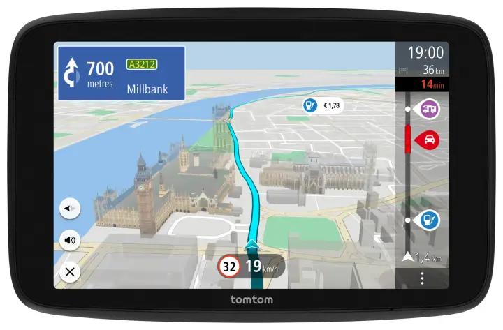 GO Camper Max navegador Fijo 17,8 cm (7") Pantalla táctil 400 g Negro