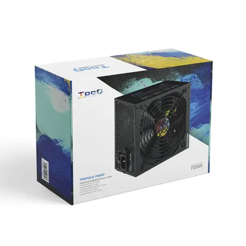 TQAPOLO-700SP unidad de fuente de alimentación 700 W 20+4 pin ATX ATX Negro - Imagen 7