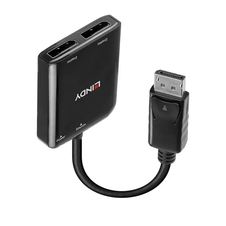 38430 hub de interfaz DisplayPort 21600 Mbit/s Negro