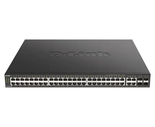 DGS-2000-52MP switch Gestionado L2/L3 Gigabit Ethernet (10/100/1000) Energía sobre Ethernet (PoE) 1U Negro - Imagen 1
