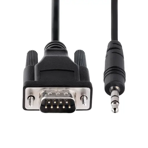 Cable de 1m Serie DB9 a 3,5mm para la Configuración de Dispositivos Serie - Cable RS232 DB9 macho a 3,5 mm para Calibrar Dispositivos a Través de la Toma de Audio - Imagen 4