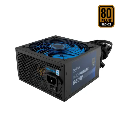 Fuente de alimentación ATX DeepPower 650W 80 Plus Bronze 14CM Full Range - Imagen 1