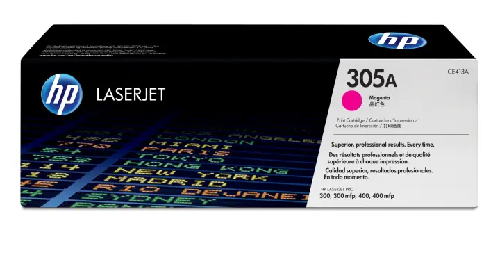 Cartucho de tóner original LaserJet 305A magenta