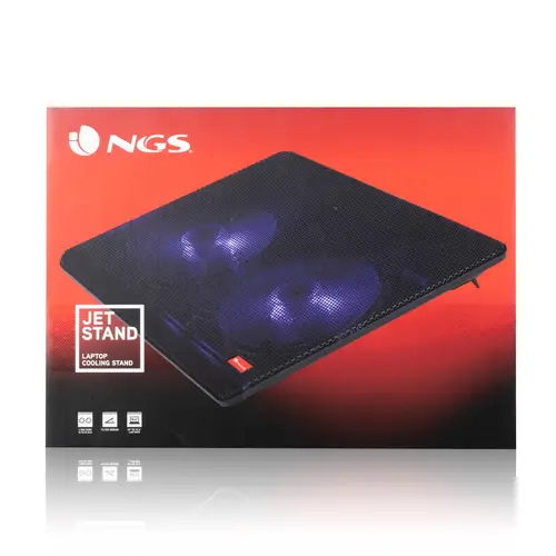 Jetstand almohadilla fría 39,6 cm (15.6") 1000 RPM Negro - Imagen 8