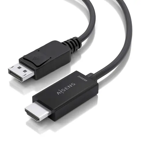 Cable conversor DisplayPort a HDMI 4K@60Hz, DP/M-HDMI/M, Negro, 0.6m - Imagen 3