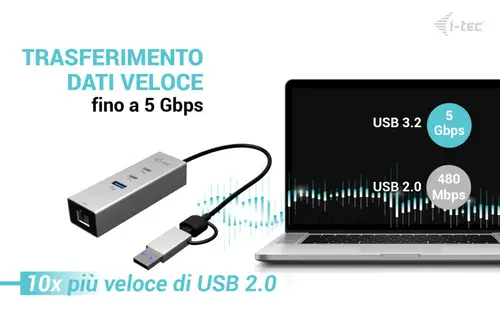 USB-C/USB-A Metal HUB 3 (2x USB-C, 1x USB-A) Port + 2.5GLAN - Imagen 7