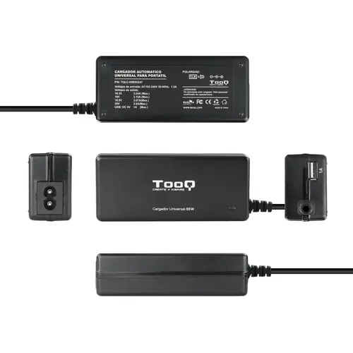 TQLC-65BS02AT adaptador e inversor de corriente Interior 65 W Negro - Imagen 4
