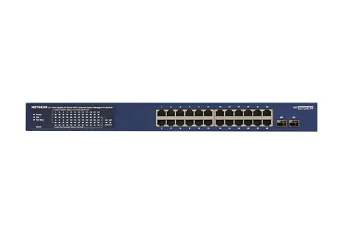 GS724TP-300EUS switch Gestionado L2/L3/L4 Gigabit Ethernet (10/100/1000) Energía sobre Ethernet (PoE) Azul - Imagen 2