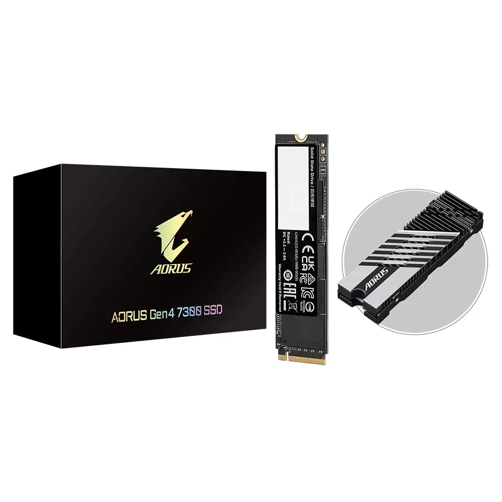 AORUS Gen4 7300 SSD 2TB M.2 PCI Express 4.0 3D TLC NAND NVMe