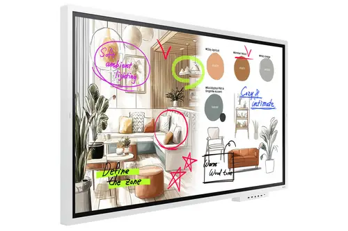 WM65FX Pantalla plana para señalización digital 165,1 cm (65") LED Wifi 450 cd / m² 4K Ultra HD Gris, Blanco Pantalla táctil Tizen 12/7 - Imagen 9