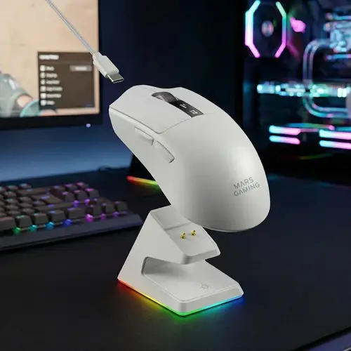 MMWELITEW ratón Juego Mano derecha Bluetooth Óptico 20000 DPI - Imagen 22