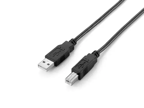 128864 Cable USB 2.0 de tipo A a tipo B, 2,0 m, negro - Imagen 1