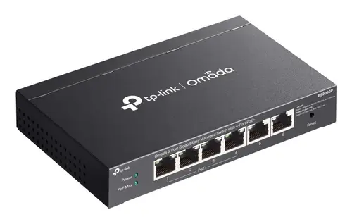 Omada ES206GP switch Gestionado Gigabit Ethernet (10/100/1000) Energía sobre Ethernet (PoE) Negro - Imagen 4