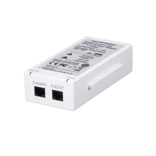 (DH-PFT1200) INYECTOR HIGHPOE  1 PUERTO 802.3AT 60W MAX 10-100-1000MBIT
