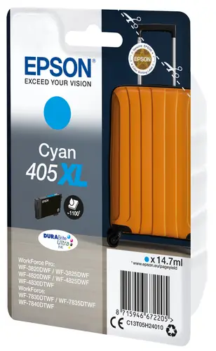 Singlepack Cyan 405XL DURABrite Ultra Ink - Imagen 1