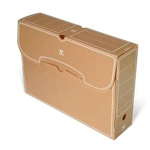 CJ.ARCHIV.DEFINIT.PP GRAFOPLAS Fº MARRON - Pack de 25 unidades
