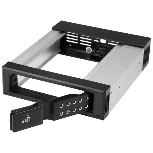 Bahía de Intercambio en Caliente sin Bandeja - de 5,25 Pulgadas a 3,5" - Bahía Removible de Disco Duro para Unidades de 3,5" SATA/SAS - de Aluminio - Imagen 4