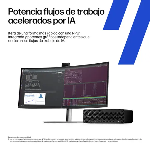Z2 SFF G1i Workstation Desktop PC Wolf Pro Security Edition Windows 11 Pro Puesto de trabajo AI PC, AI Workstation Negro - Imagen 7