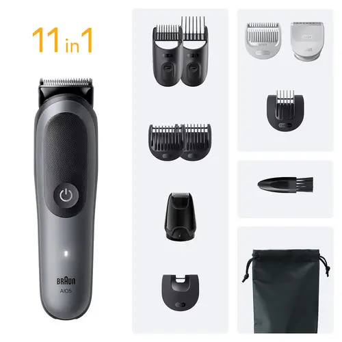 AIO5560 cortadora de pelo y maquinilla Negro, Gris 14 Ión de litio - Imagen 2